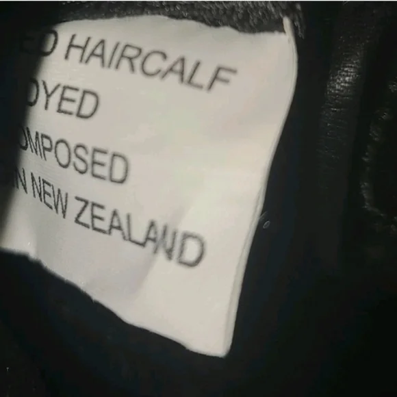 Michael Kors Black Leather Leopard Haircalf Satchel with Long Crossbody Strap - Picture 12 of 16